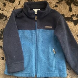 Columbia Toddler Boy Navy Fleece Jacket with Blue Accents
